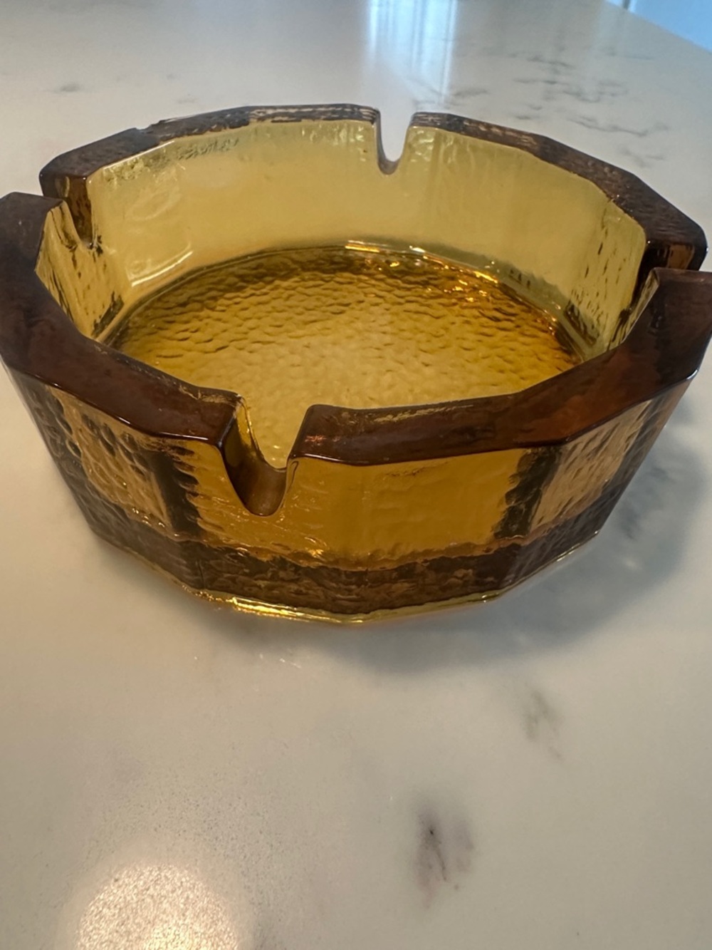 Vintage Amber Ashtray